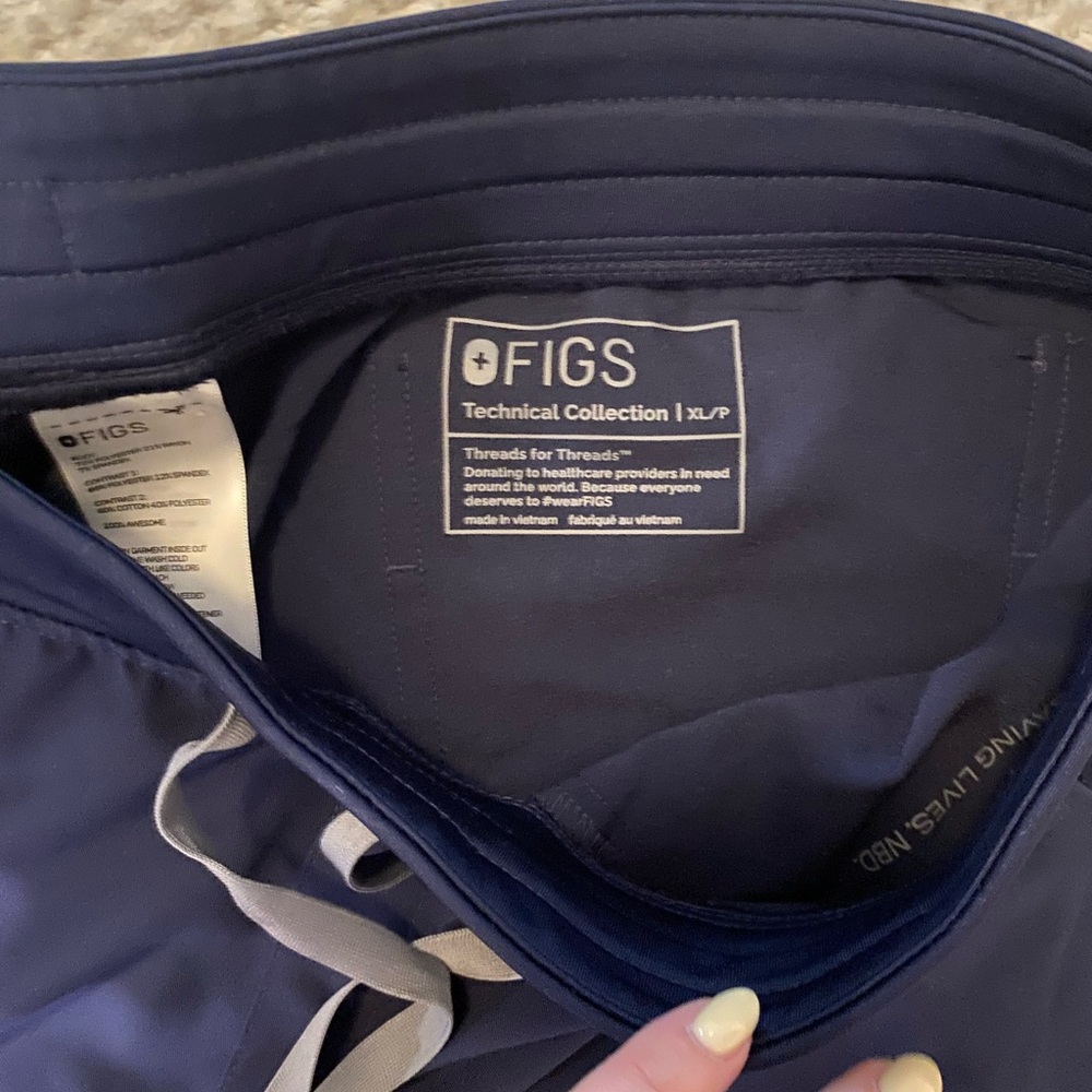 Figs Navy Blue Scrub Pants